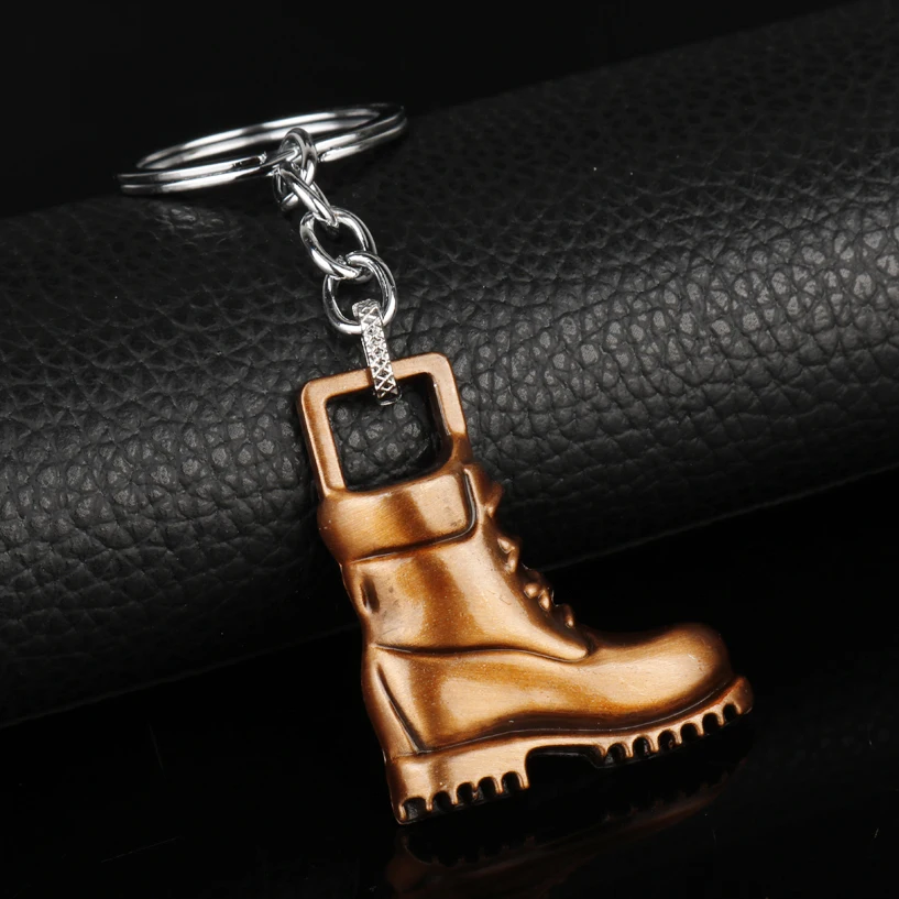 Man Fashion Jewelry Cowboy Shoe Shaped Pendants Keychain Key Ring for Bags Accessories Holder chaveiro | Украшения и аксессуары