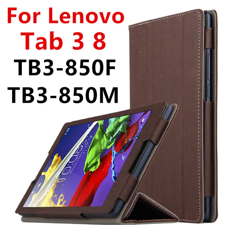 Чехол для Lenovo Tab 3 8 защитный смарт чехол из искусственной кожи планшета TAB3 TB3 850F TB8