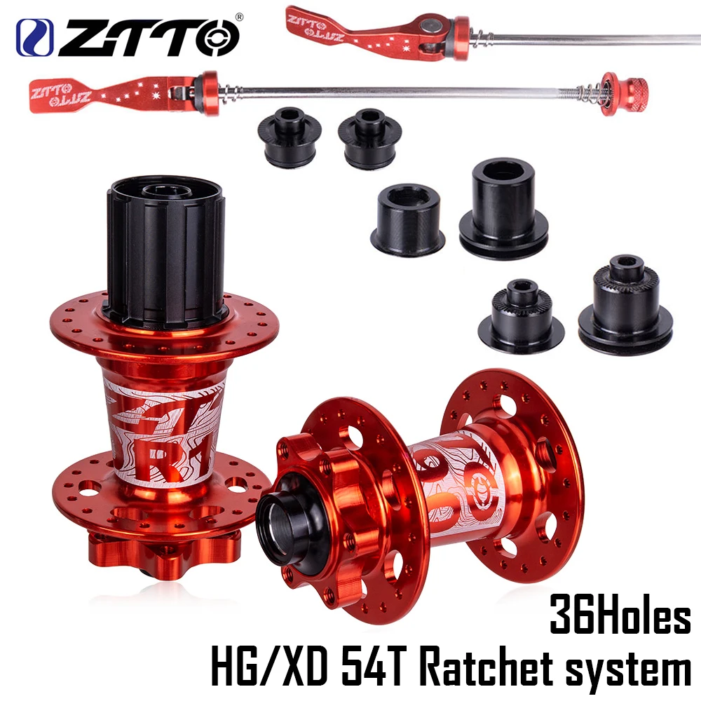 ZTTO MTB 36H отверстие велосипедный дисковый тормоз 4 герметичный Подшипник Втулка QR через ось Quick Release XD совместимый трещотка 54T для горного велосипеда