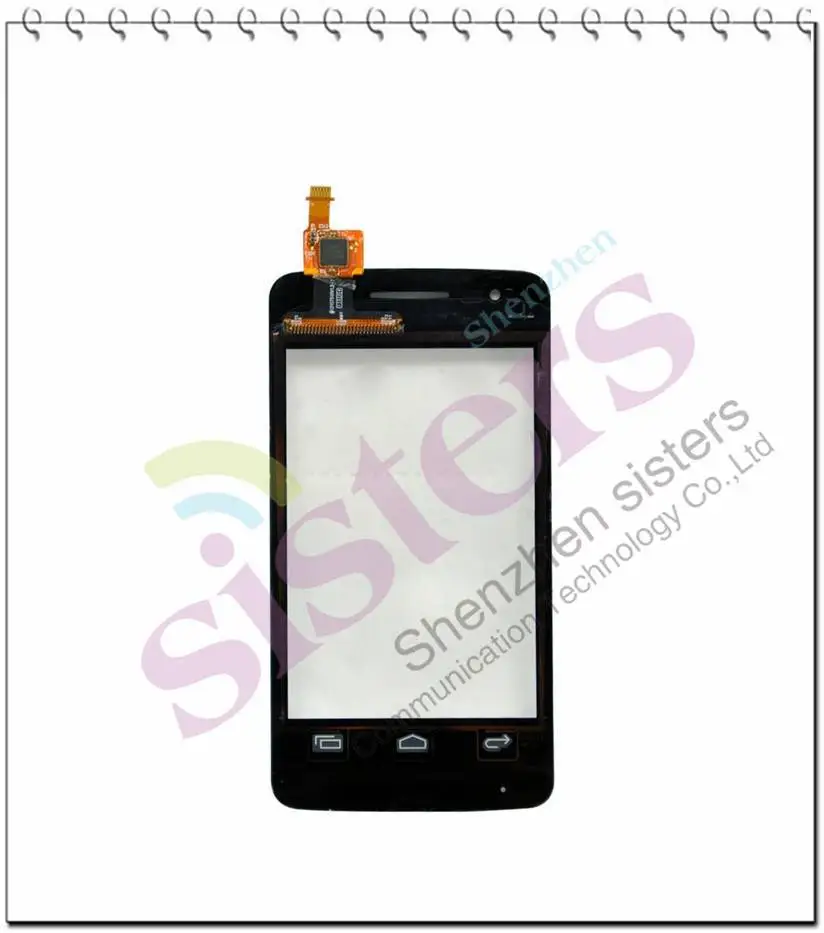 Черный сенсорный экран дигитайзер для Alcatel One Touch S'Pop OT4030 4030 4030Y 4030A 4030X Бесплатная
