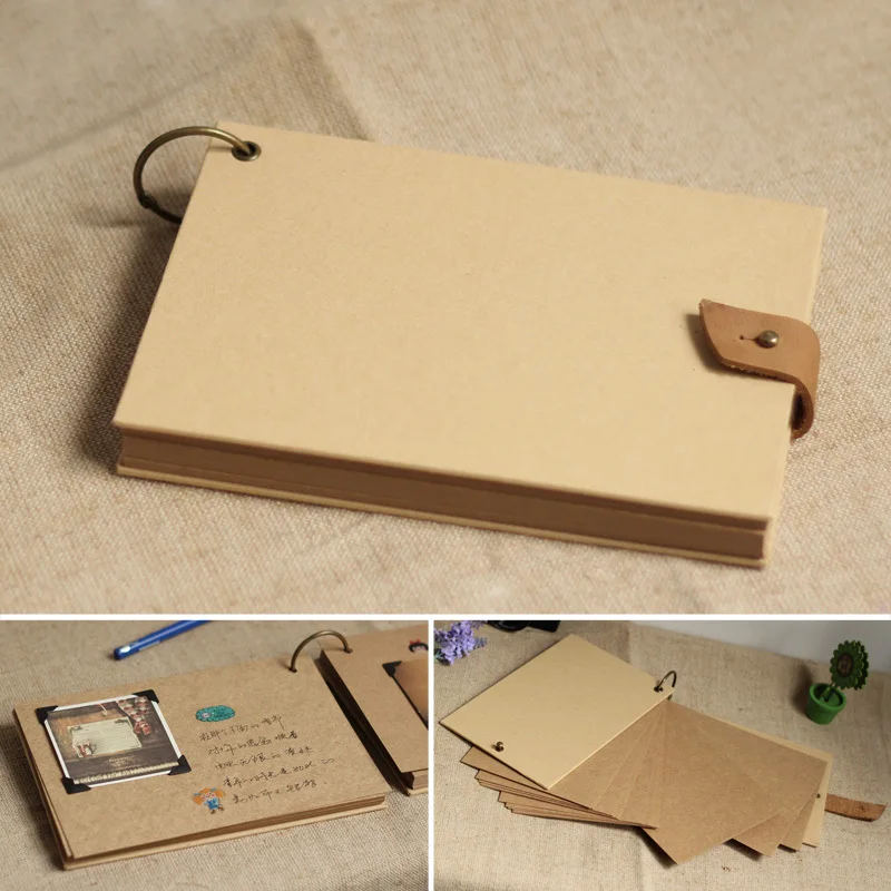 А4 большой и маленький размер пустая Обложка для памяти крафт бумага свадебный