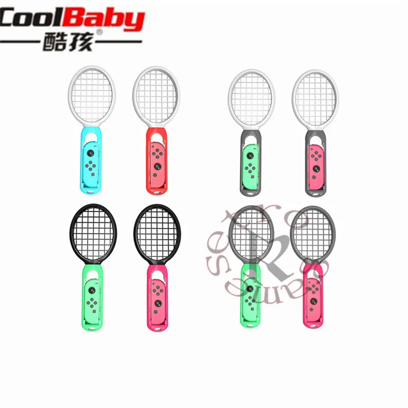 

2PCS/Lot Tennis Racket For Nintend Switch Game Remote Controller For NS Joy-con Grips Remote Control Colorful For M-ario