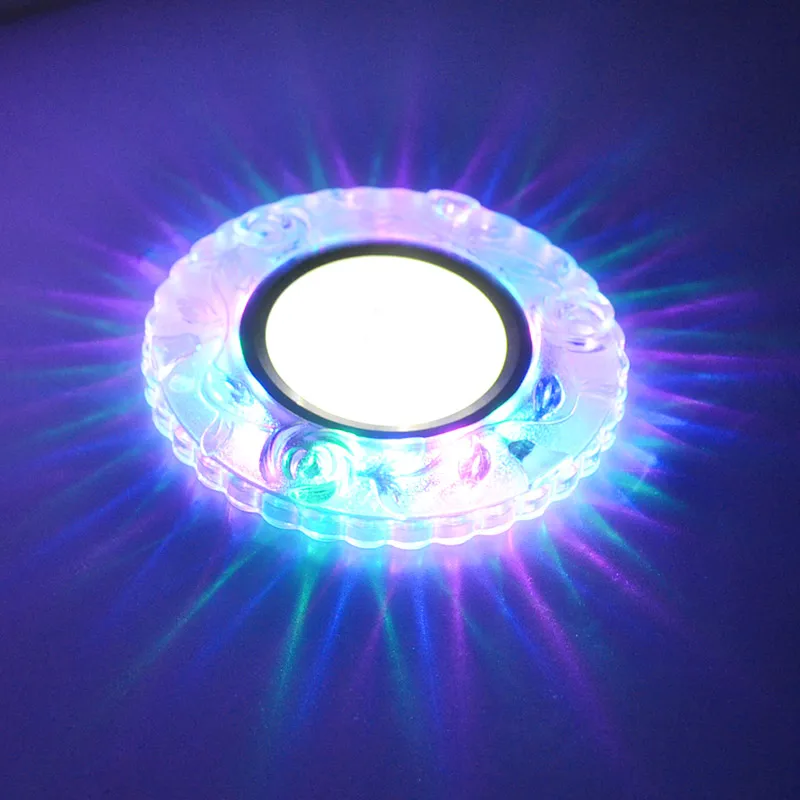 COB светодиодный светильник цветная панель свет RGB 7 Вт 5 3 110 В 220 в 230 встроенный для