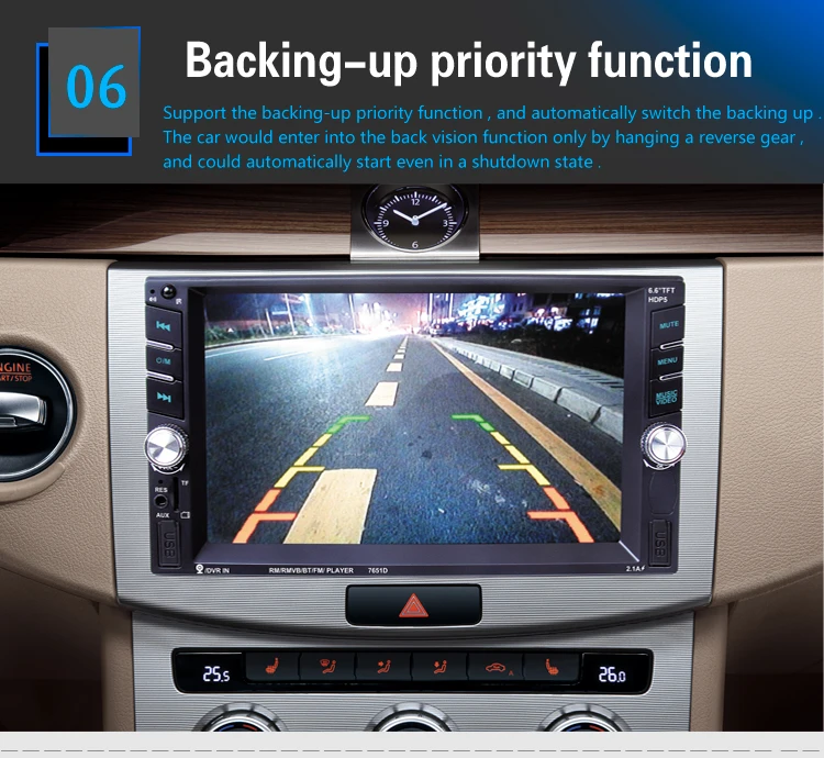 2din автомобильный мультимедийный плеер Bluetooth стерео радио FM MP3 MP5 аудио VideoUSB Aux Авто