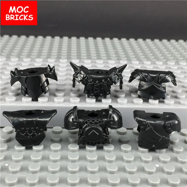 Игрушки MOC 10 шт./лот шлем средневековых рыцарей Рима оружие отпечаток руки