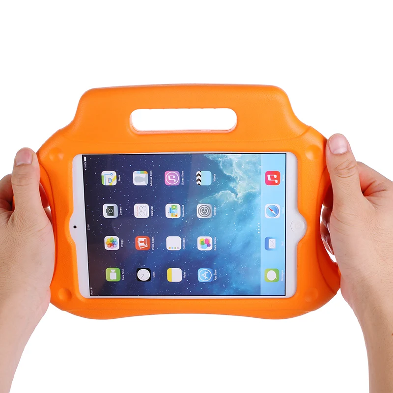 Популярный модный детский чехол для Apple Ipad Mini 1 2 3 Милая 3D мультяшная ручка Подставка для детей ударопрочный EVA пенное покрытие+ стилус+ пленка