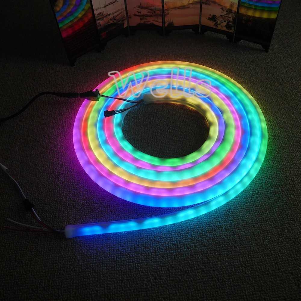 5 м/рулон высокое качество 60 светодиодов/м WS2811 гибкий неоновый цифровой RGB dream color