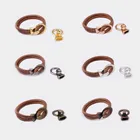 5 штук 10*5 мм Открытый крюк, все в одном крюке для двойной 5 мм круглый кожаный шнур браслет DIY Ювелирные изделия Ремесло ручной работы