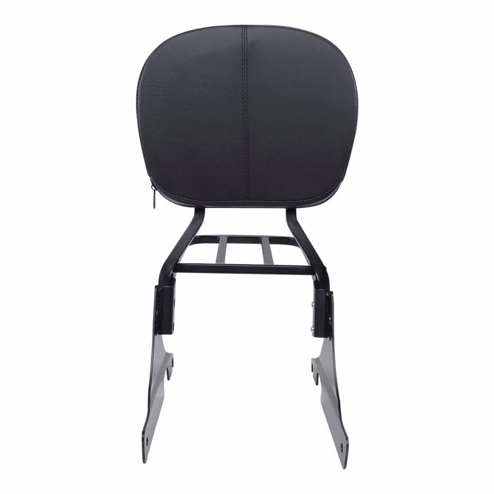 Motorcycle Black Sissy Bar Backrest Luggage Rack For Harley Softail Custom Heritage Springer Night Train FXSTC 1984-1999 | Автомобили и