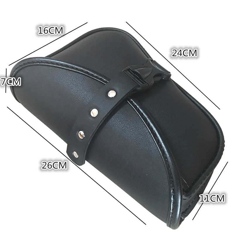 Черная синтетическая кожа левая и правая сторона седло для мотоцикла Harley Sportster