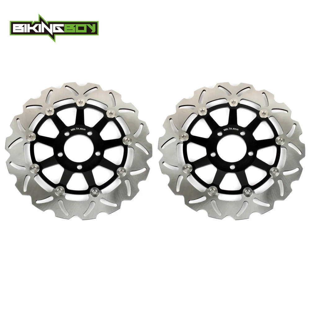 BIKINGBOY Front Brake Discs Rotors Disks for Kawasaki ZR 750 Zephyr ZR550 ZX6R NINJA ZX-6R 636 ZX9R 98 99 ZX12R 04 05 06 GPZ900R |