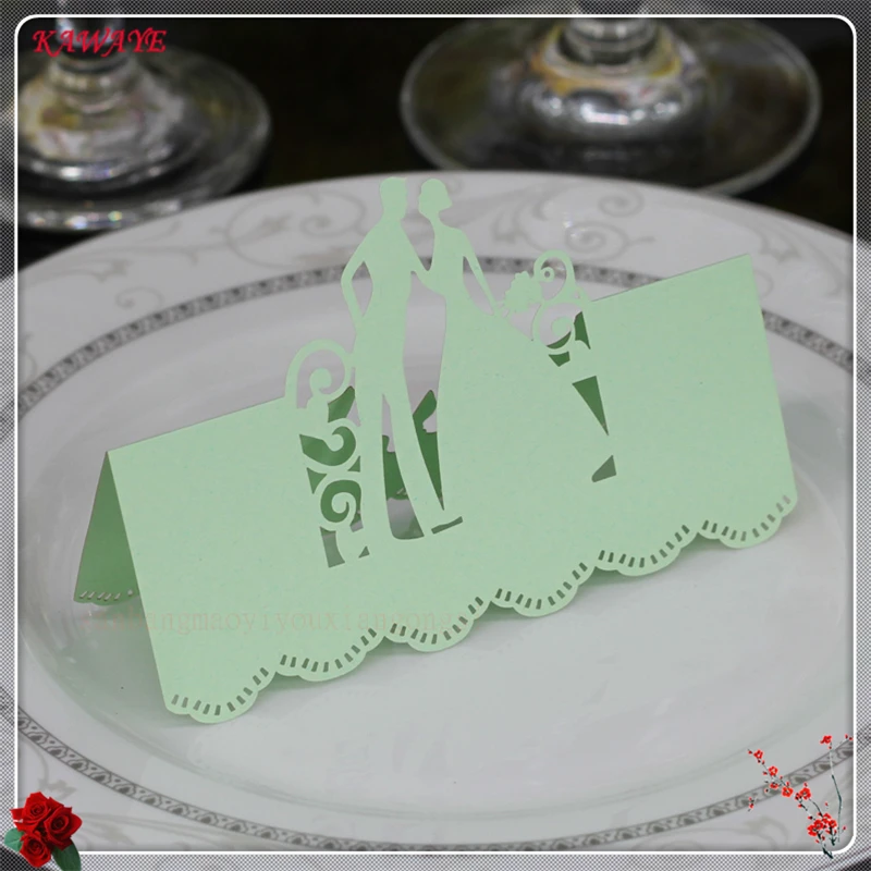 50 шт./упак. Лазерная резка Таблица CardWedding вечерние название таблицы Место Карты
