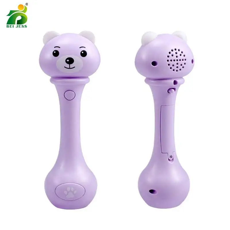 BEI JESS newborn baby dynamic rhythm sand hammer puzzle sound and light hand bell musical toys | Игрушки и хобби