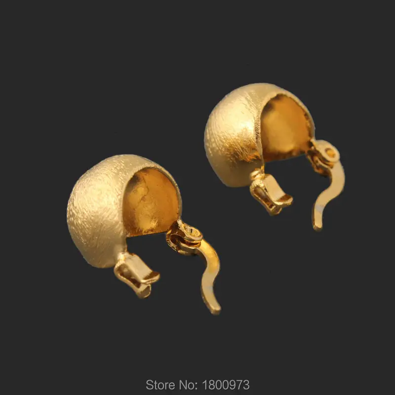 Женские винтажные серьги кольца Золотые 18К золотого цвета с греческим ключом