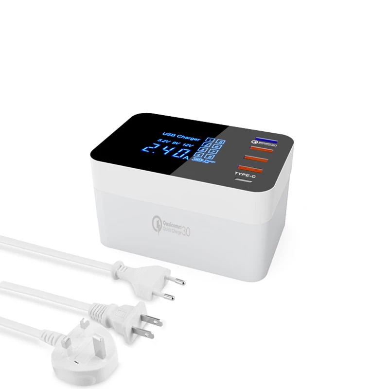 INGMAYA складной мини USB зарядное устройство LED Show Quick Charge 3 0 кабель Type C с функцией