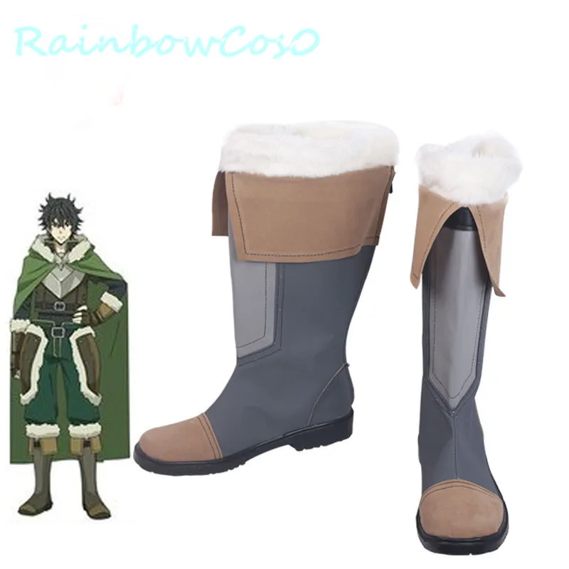 RainbowCos0 Free Ship Cosplay Shoes The Rising of the Shield Hero Naofumi Iwatani Boots Game Anime Halloween | Тематическая одежда