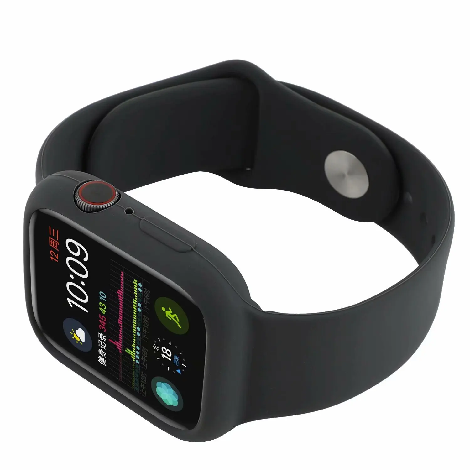 Силиконовый браслет ремешок и ударопрочный чехол для apple watch 4 44/40 мм наручных ремешка защитный бампер для наручных часов iwatch серии, версия 1, 2, 3, ремешок 42/38 мм