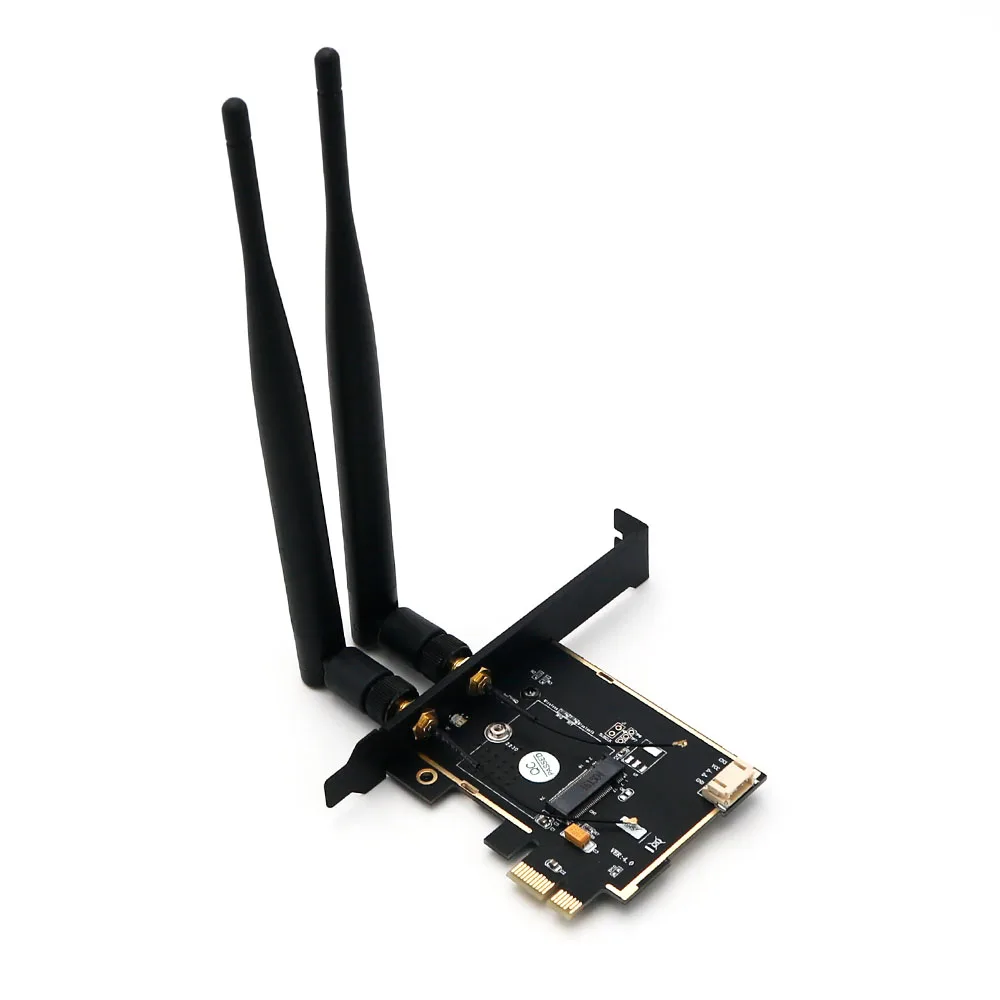 Беспроводной сетевой адаптер NGFF M.2 Wi-Fi для PCI Express 1X Bluetooth Ethernet Сетевая карта с EMI