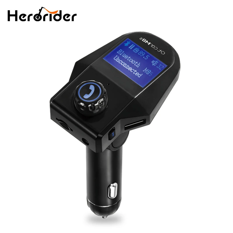Автомобильный fm передатчик Herorider Bluetooth USB TF Mp3 плеер автомобильный комплект Handsfree