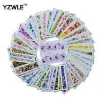 47 sheets diy decals mix 47 flower designs nails art water transfer printing stickers for nails salon
