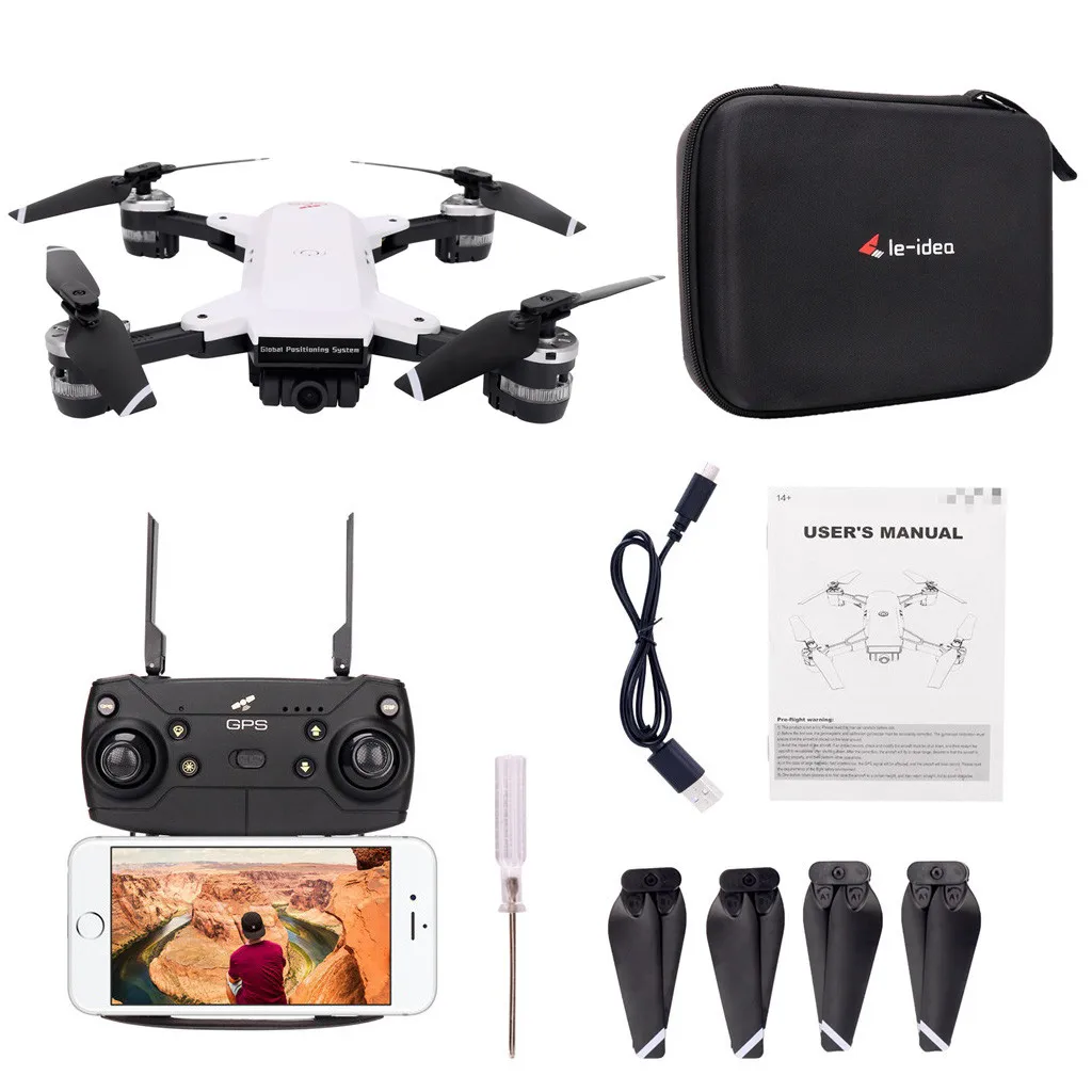 Le idea IDEA10 Drone GPS WiFi FPV 1080P широкоугольная камера RC вертолет Квадрокоптер складной