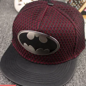 Бургундия Стиль бренд хлопок Бэтмен Snapback хип-хоп шапка, кепка модная повседневная бейсбольная кепка Бэтмен головные уборы для мужчин и женщин подарок - Цвет: Бургундия