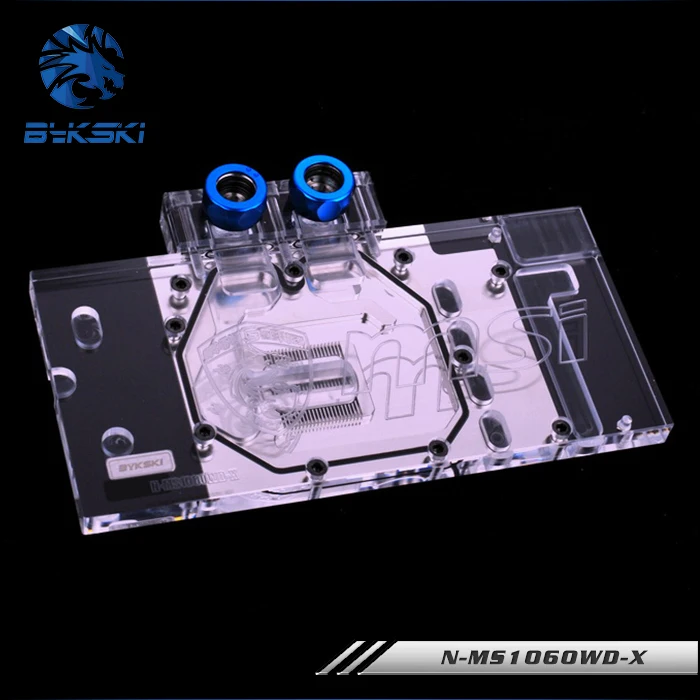 Bykski полное покрытие видеокарты водяного охлаждения блок RGB/RBW/ARUA для MSI GeForce GTX1060 Wind