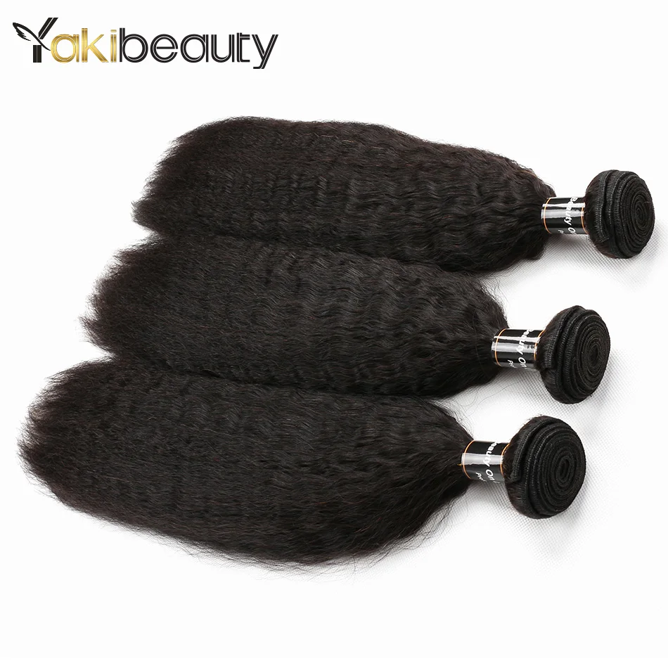 Странный Прямые Волосы Связки 3 шт./лот Yakibeauty человеческих волос плетение пучки 8
