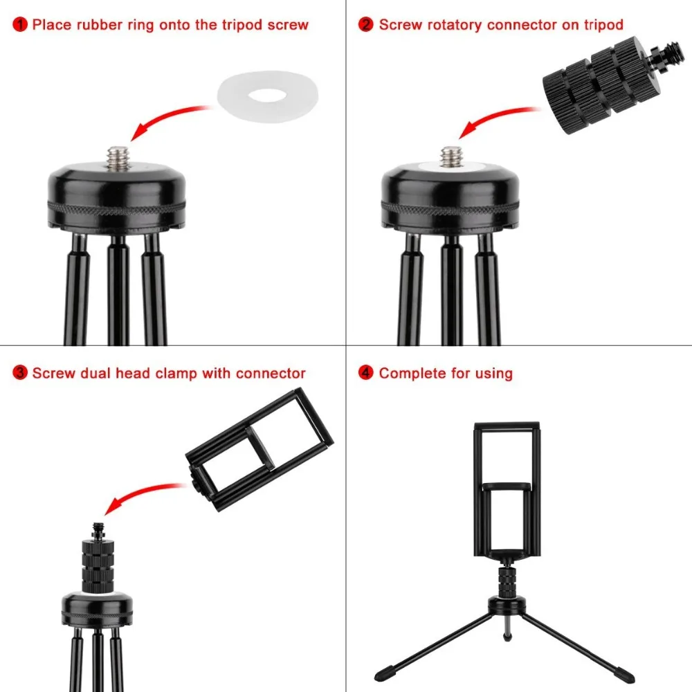 Портативный 2 в 1 телефон планшет штатив с креплением адаптер универсальный