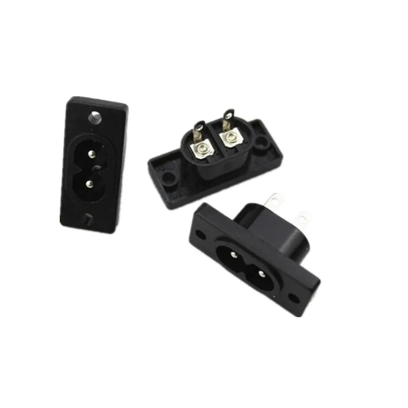 50 шт./лот AC 250 В 2.5A IEC320 C7 разъем для пайки контактов питания IEC 320 | Обустройство дома