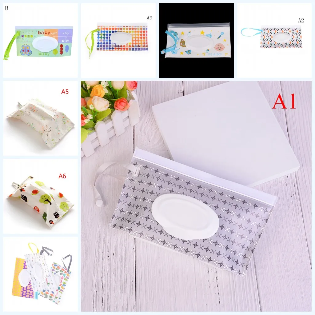 19 видов стилей, Детская сумка-клатч для салфеток, сумка-диспенсер влажных салфеток, сумка на застежке, сумка для путешествий, контейнер для влажных бумажных полотенец