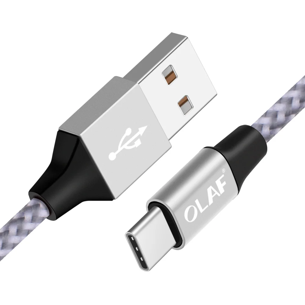 OLAF USB C для samsung galaxy s9 S8 Note 8 9 кабель типа c One plus 6 5t XiaoMi mi6 mi5 1 м 2 3 быстрой зарядки и