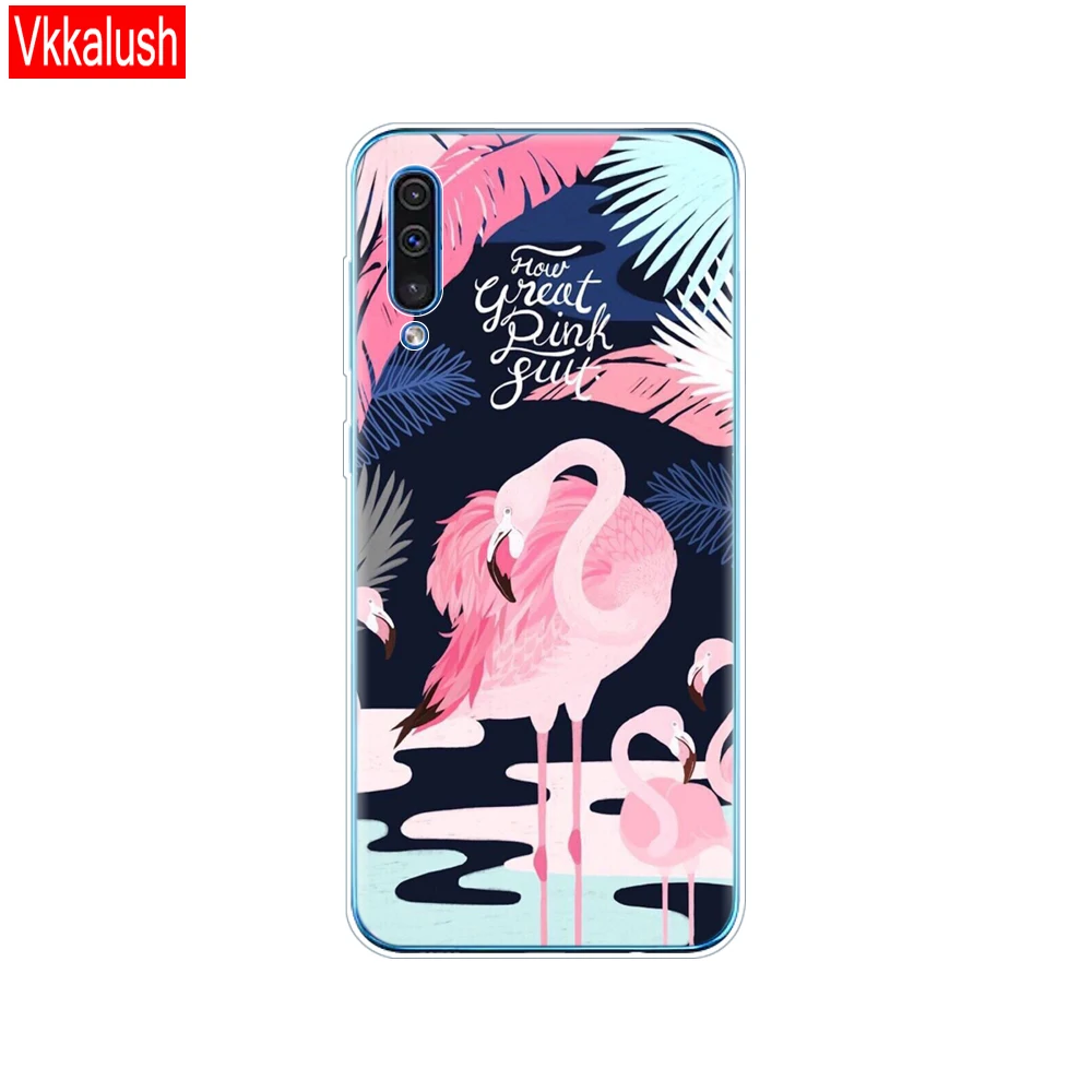 80034 Силиконовый прозрачный чехол для Samsung Galaxy A50, чехол для телефона Samsung a50 A505 A505F SM-A505F, мягкий чехол 6,4 - Цвет: 80034