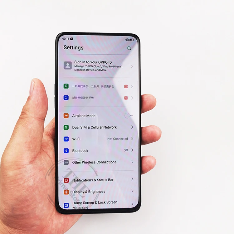 OPPO Reno 10x zoom 6," полноэкранная Поддержка NFC боковая камера вращения Super VOOC Octa Core 48MP+ 13MP+ 8MP 4065mAh отпечаток пальца ID