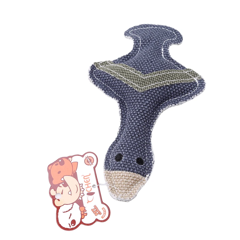 1 шт. зубы жевательные игрушки для собаки визгливый звук игрушечные милые льняные