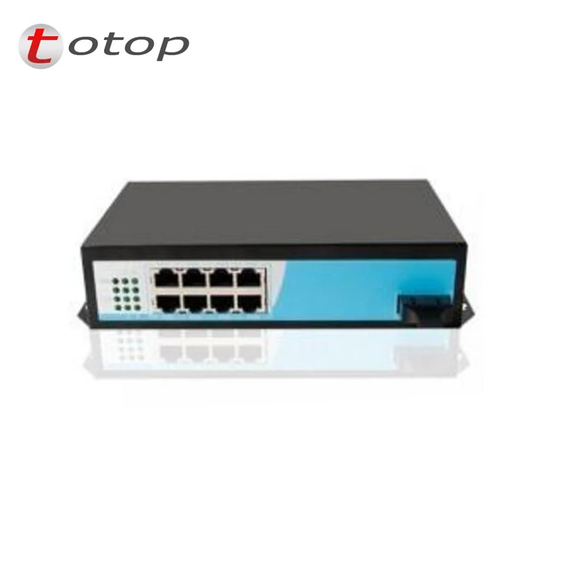 Переключатель Poe волокна poe 1gigabit 8 Порты и разъёмы Gigabit PoE s + 1 двойной гигабитный по