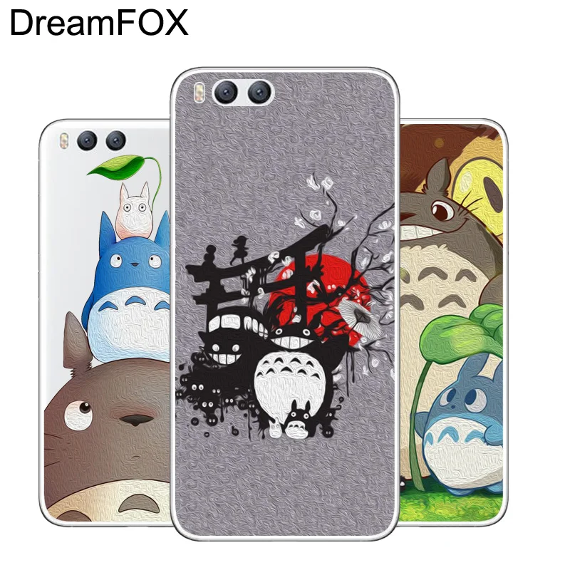 DREAMFOX M266 сосед Тоторо Аниме Мягкий ТПУ силиконовый чехол для Xiaomi Mi Note 2 3 4 5 6 8 SE M5 4C 4S