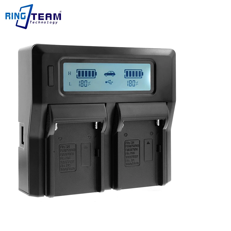 Dual-Channel LCD Charger for Sony NP-F Series Camcorder Batteries NP-F970 F960 F930 F750 F730 F570 F550 F990 F980 BC-V615 | Электроника