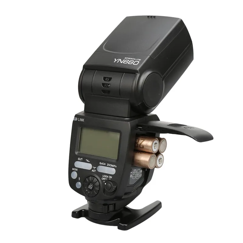 YONGNUO YN660 Беспроводная вспышка Speedlite GN66 2,4G Беспроводная радио Master Slave для Canon Nikon Pentax Olympus d3400 1100d 1300d - Цвет: YN660