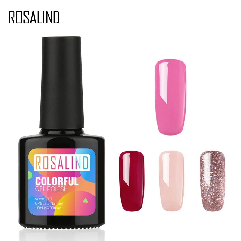 ROSALIND гель 1 S лак для ногтей 10 мл 1467 1864 Гель полировки сплошной цвет Vernis