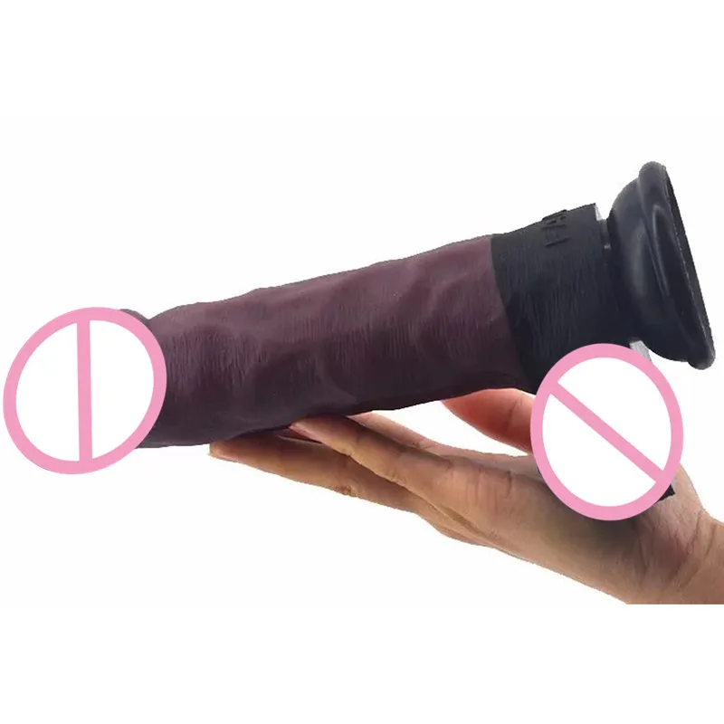 Супер реалистичный большой фаллоимитатор на присоске пенис для мастурбации