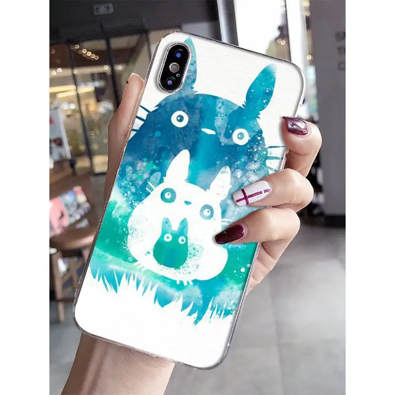 Милый чехол для мобильного телефона Babaite Totoro Chihiro Ghibli Miyazaki Apple iPhone 8 7 6 6S Plus X XS MAX 5 5S SE