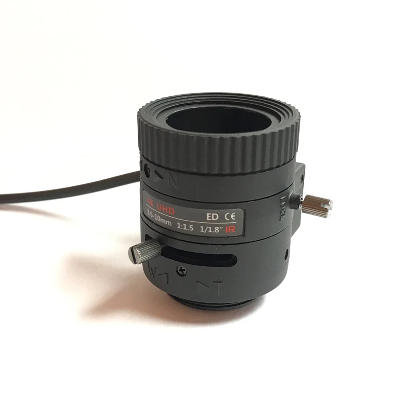 F1.5 4K варифокальная 3 6 10 мм 1/1.8 &quotDC Авто IRIS cctv камера объектив для камеры