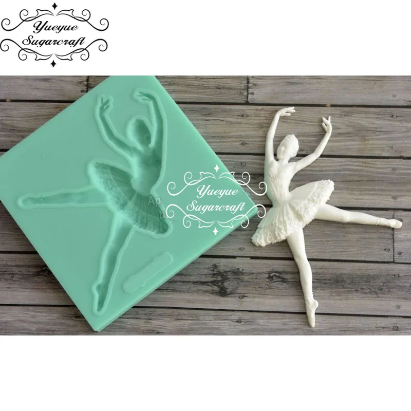 Yueyue Sugarcraft новейшая оправа для танцев силиконовая форма помадки инструменты