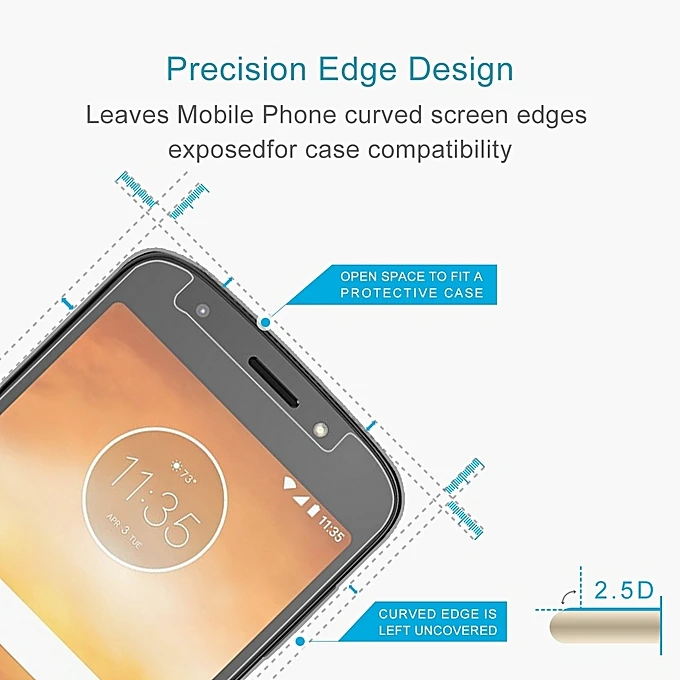 Wangcangli закаленное стекло для Motorola E5 Защитная пленка мобильного телефона 2.5D защита