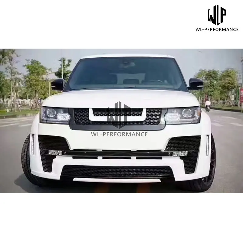 Высокое Качество PP Неокрашенный Передний Задний бампер широкий корпус комплект