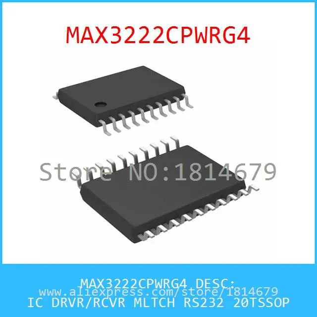 Бесплатная Доставка 1 Шт./лот MAX3222CPWRG4 IC DRVR/RCVR RS232 20 TSSOP 3222 MAX3222 MLTCH|rs232 tv|rs232 programrs232