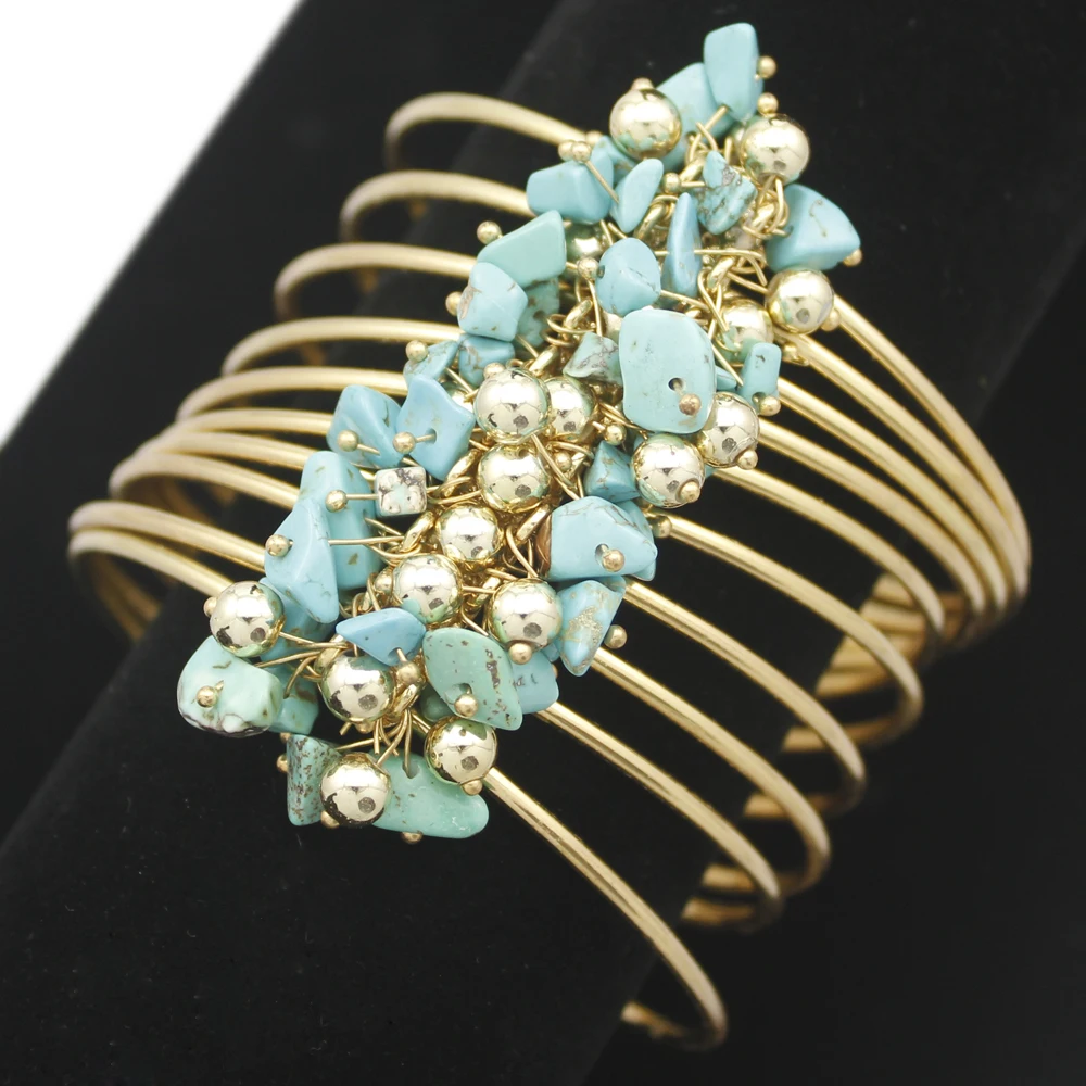 Fab 80S обертка многослойная тонкая проволока широкий зеленый камень бисера