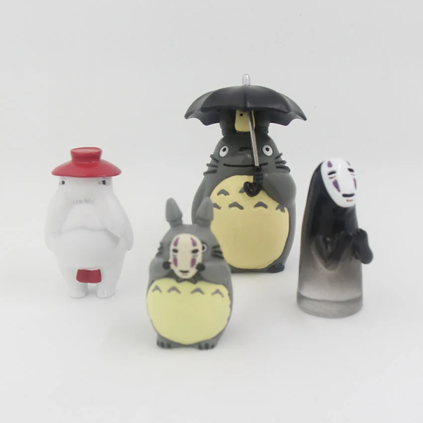 Аниме Мой сосед Тоторо милый ПВХ мини фигурка без лица человек коллекция