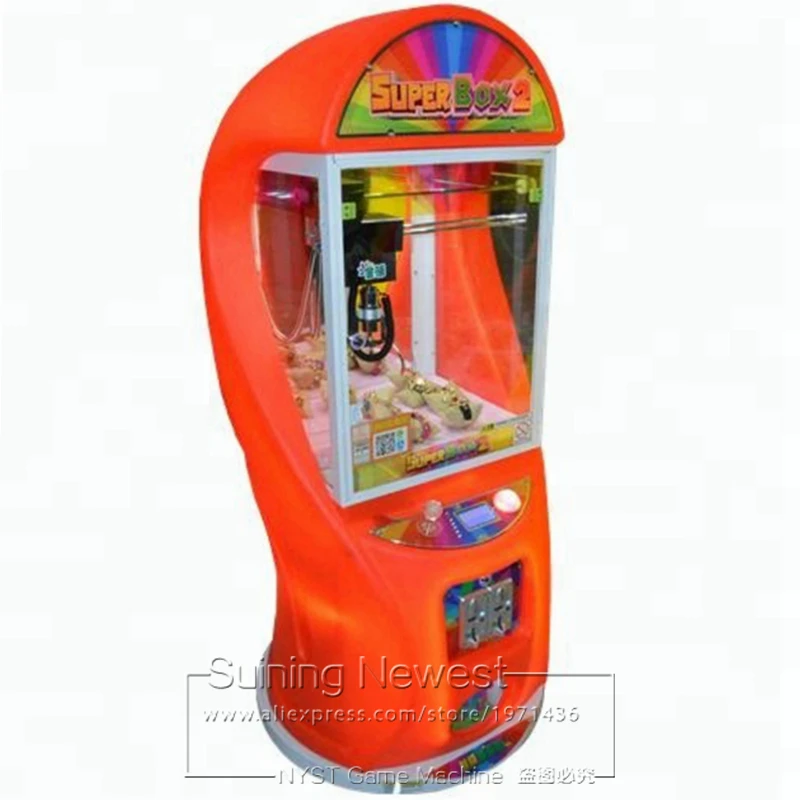 

Super Box Small Claw Cranes Machine Catch Plush Doll Toys Coin Operated Amusement Game Machine For Kids